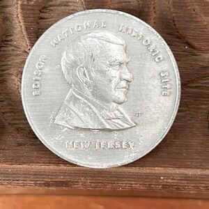 Thomas Edison silver medallion